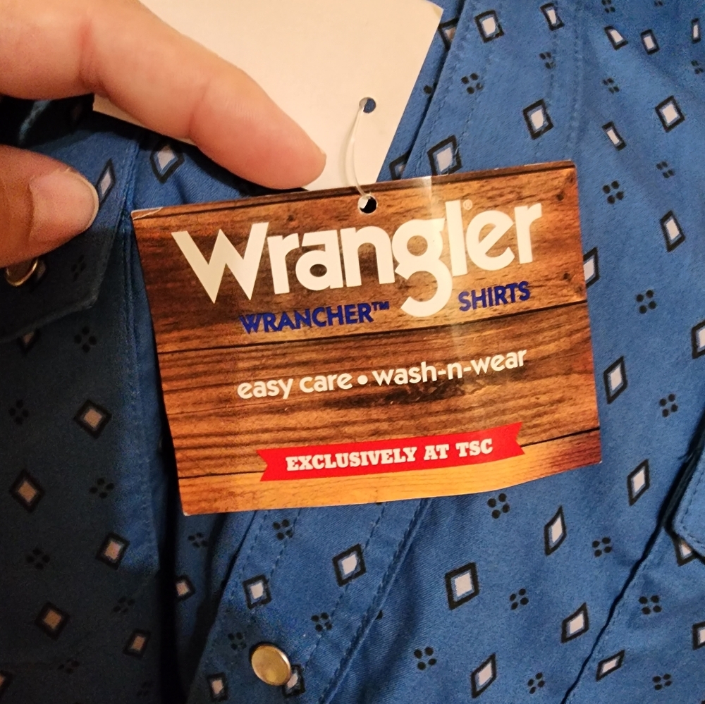 Wrangler Rancher Pearl Button Western Shirt 2XL, NWT - Picture 3 of 7